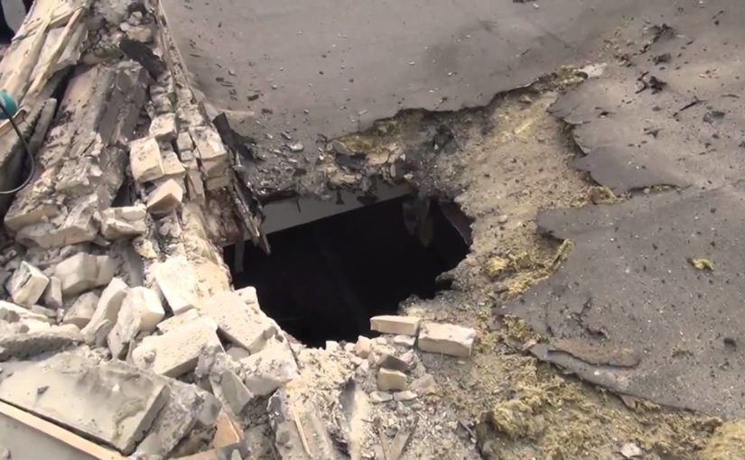 В частном доме под Новороссийском учебный снаряд пробил крышу